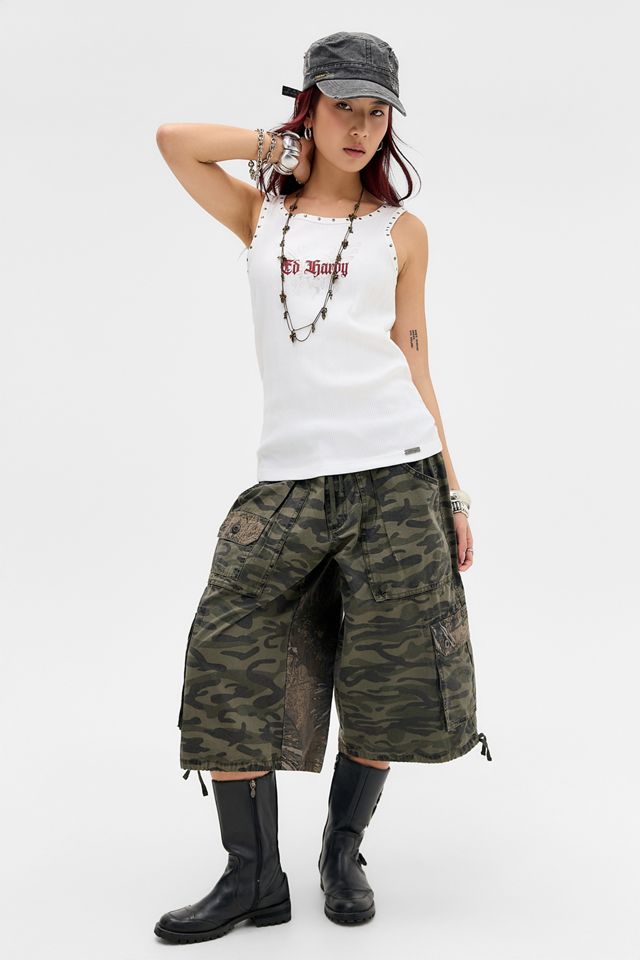 Ed Hardy Gewaschenes Ripp-Unterhemd #1