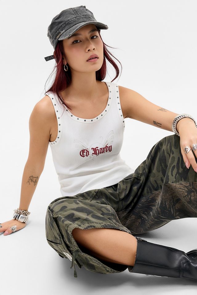 Ed Hardy Gewaschenes Ripp-Unterhemd #3