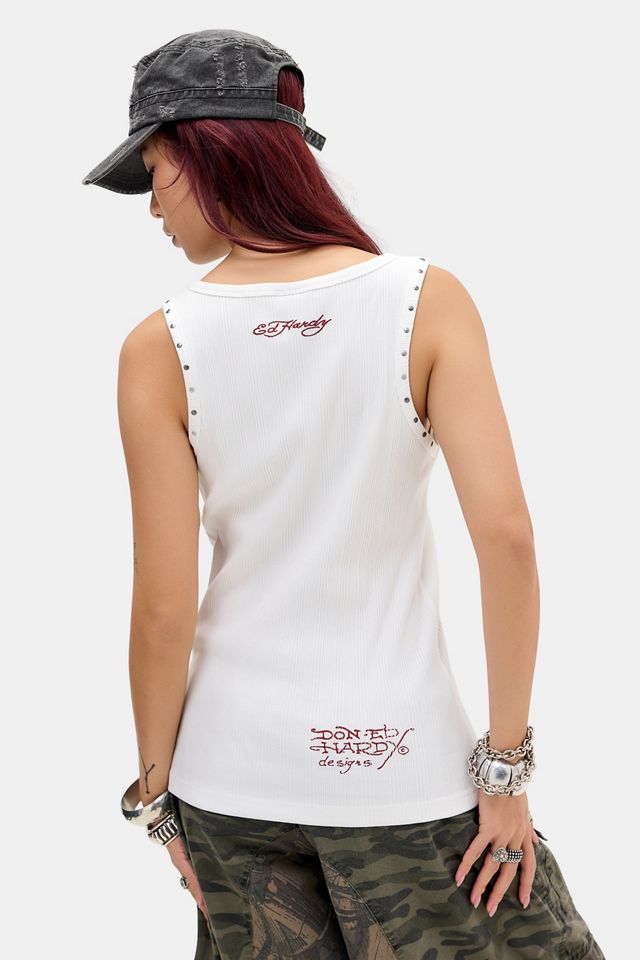 Ed Hardy Gewaschenes Ripp-Unterhemd #5