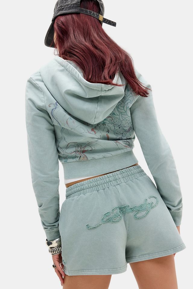 Pantalones Cortos Jogger con Aplique de Tatuaje Ed Hardy #3