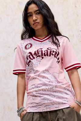 Ed Hardy Dragon Print Football Shirt