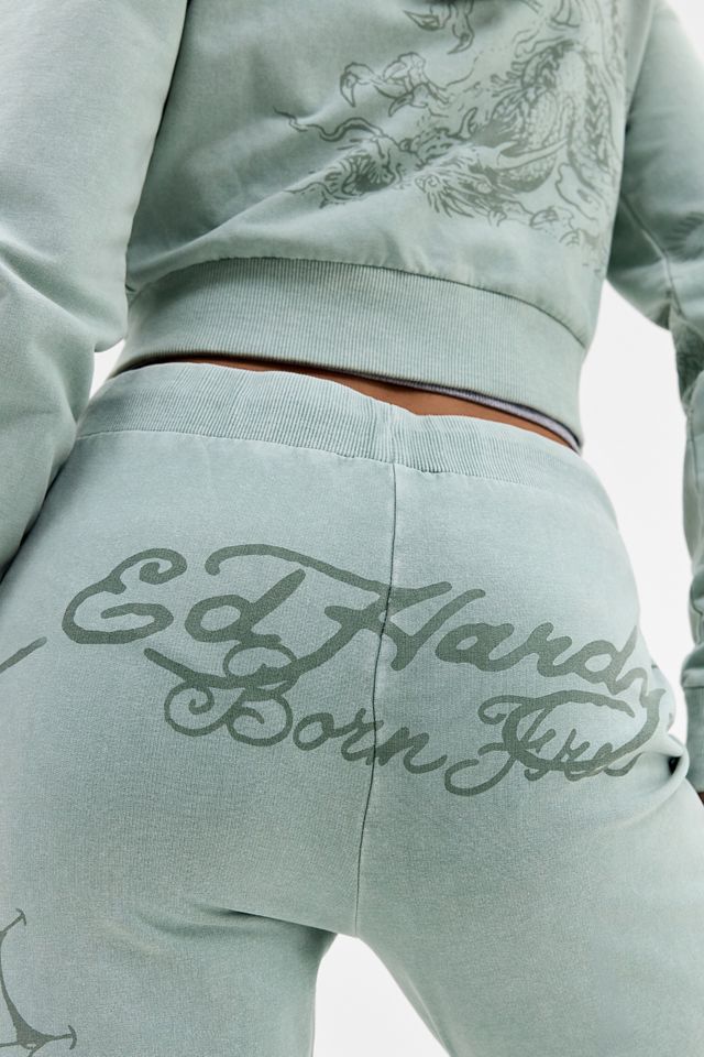 Ed Hardy Multi-Tattoo Ausgestellte Grafik-Jogginghose #2