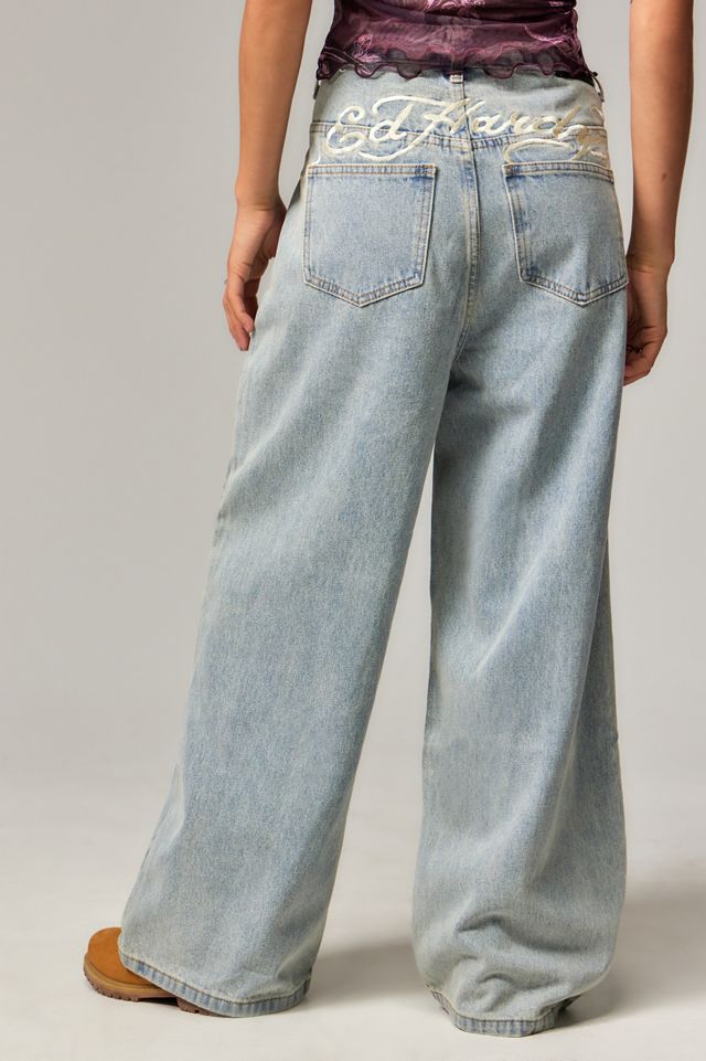 Jeans Ed Hardy con Applicazione a Farfalla #1