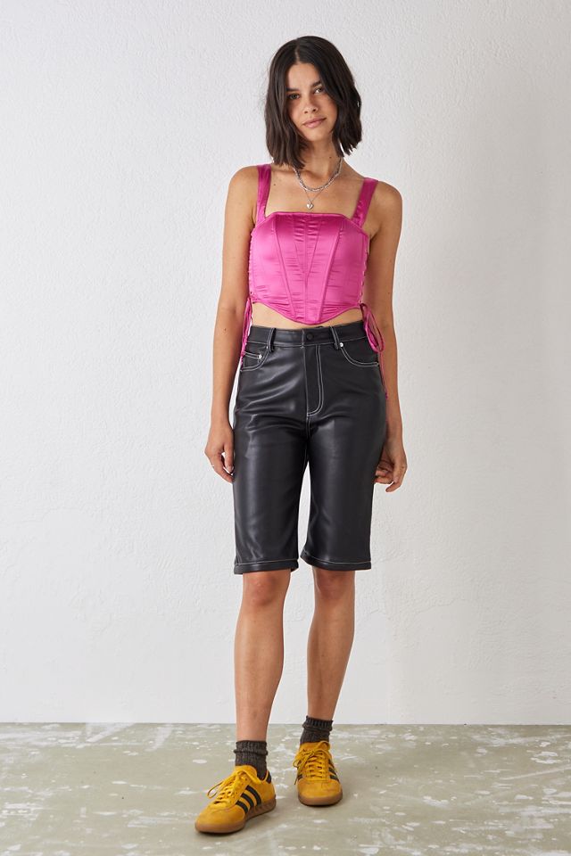 NiiHai Detach Faux-Leather Trousers #1