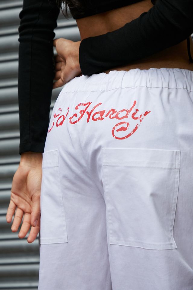 Ed Hardy UO Exclusive Pantaloni Cargo Bianchi #5
