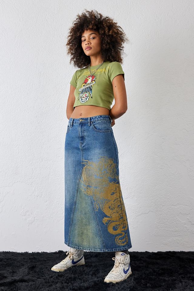 Ed Hardy camiseta recortada Eagle Skull #1