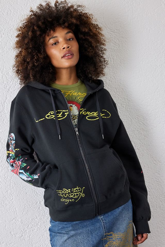 Ed Hardy - Sweat à capuche zippé Eternal Love #2