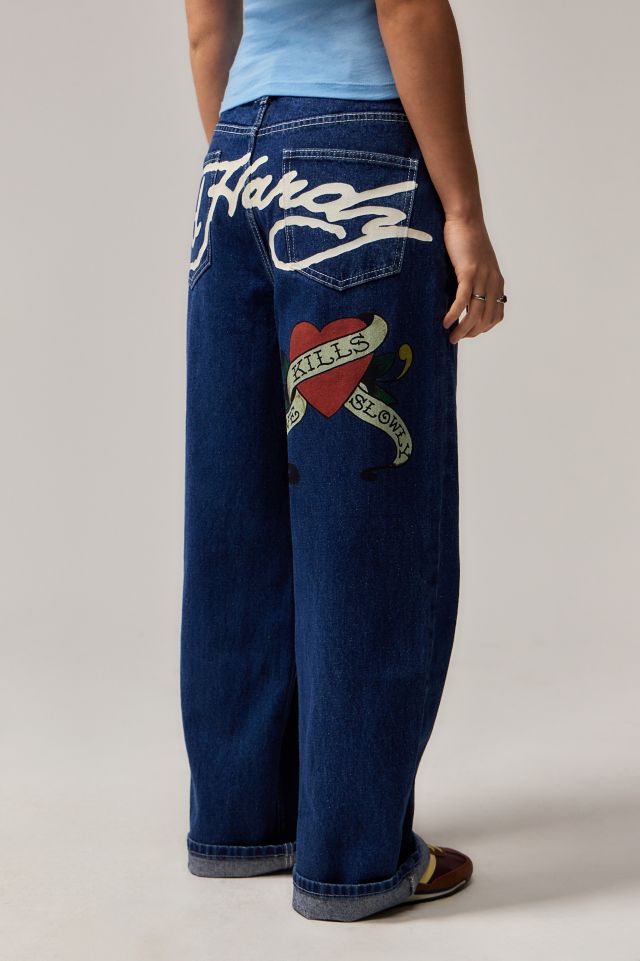 Ed Hardy UO Exclusive Love Kills Slowly Jeans | Urban Outfitters UK