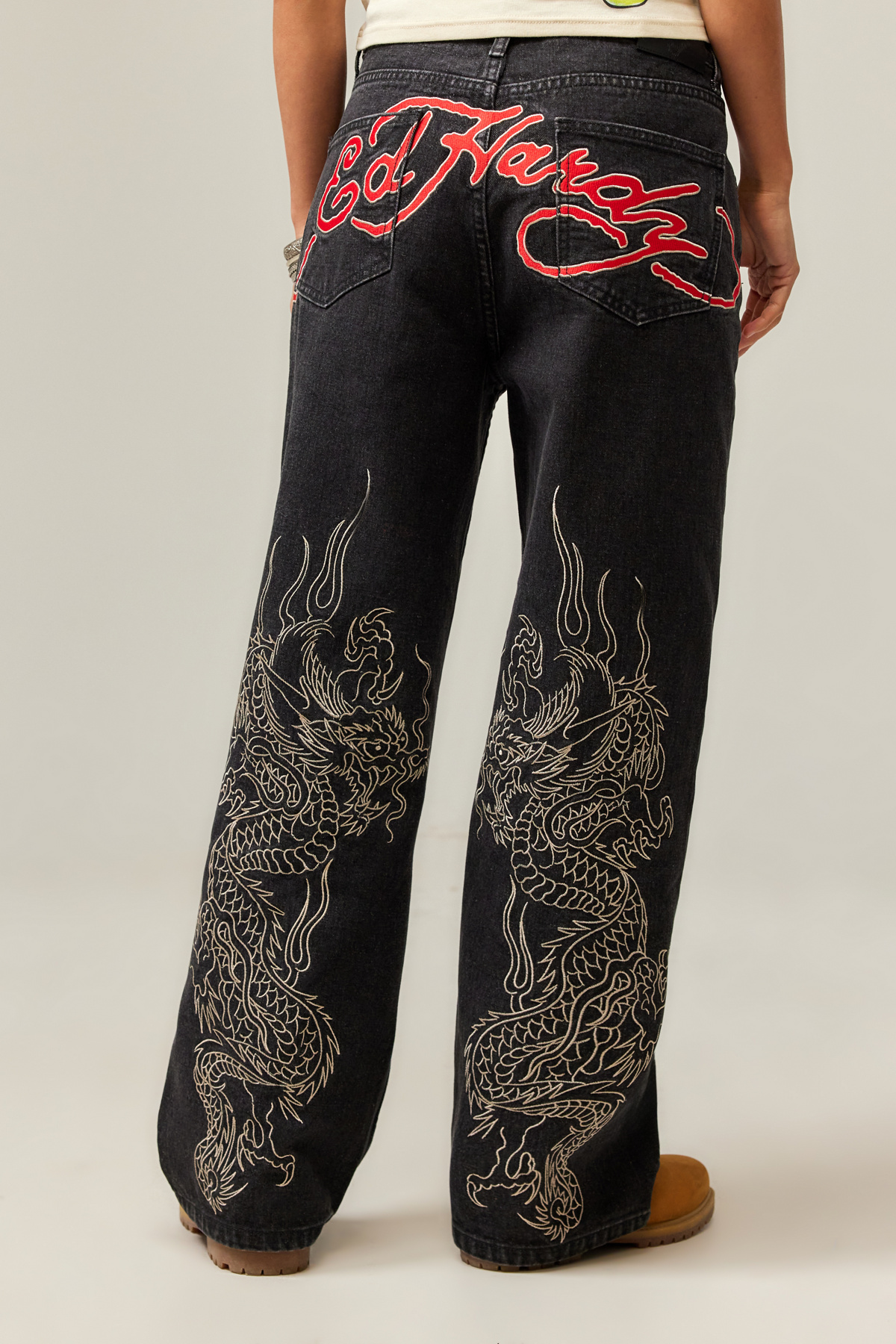Ed Hardy UO Exclusive Embroidered Jeans