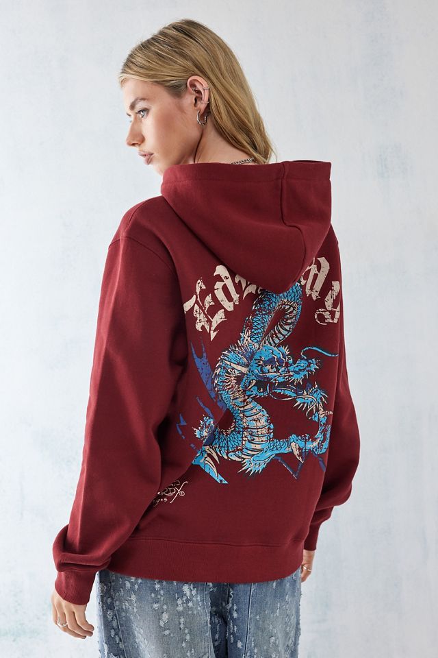Ed Hardy - Sweat à capuche zippé Typhoon Dragon, une exclusivité UO  #8