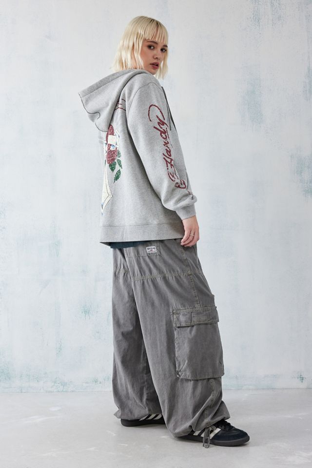 Ed Hardy UO Exclusive – Reißverschluss-Hoodie „Heart & Cross" im Oversized-Stil #2