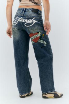 Ed Hardy UO Exclusive Love Kills Slowly Jeans | Urban Outfitters UK