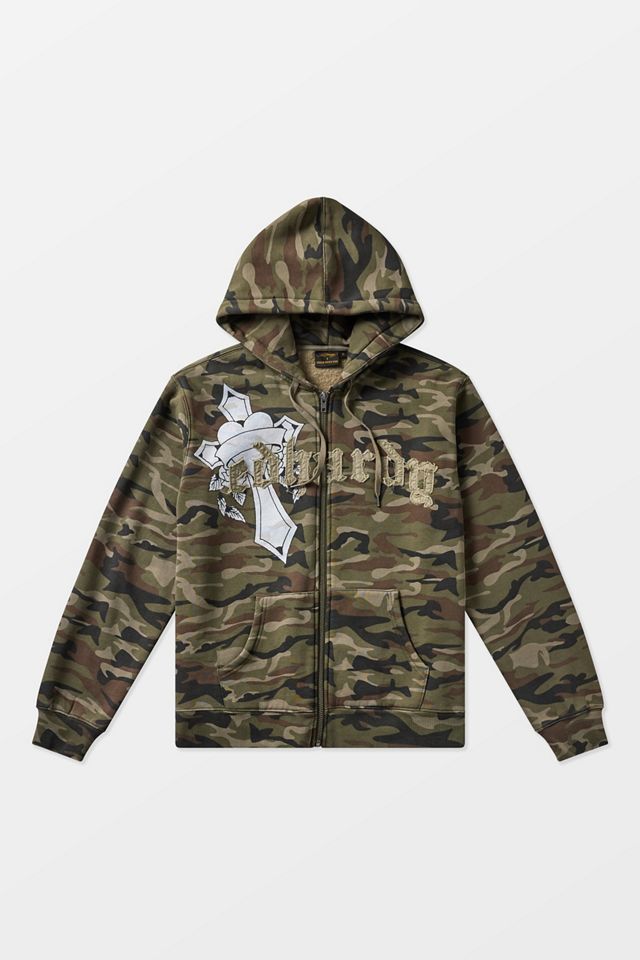 Sweat à capuche Ed Hardy UO Exclusive Camo Cross #7