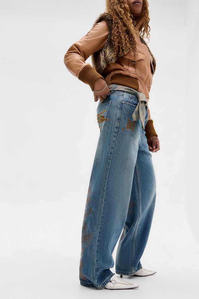 Jeans Ricamati Tobacco Ed Hardy UO Exclusive #5