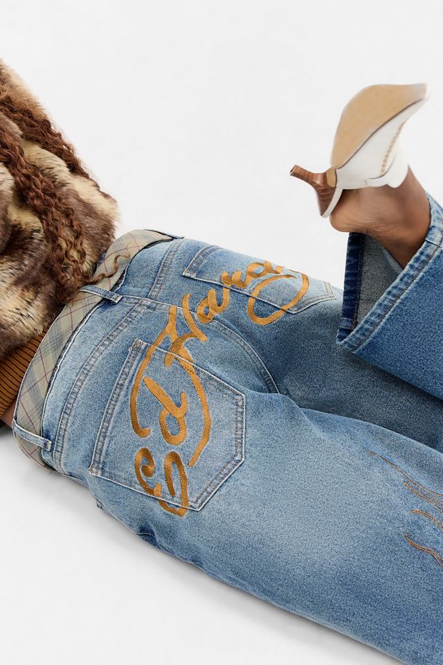Jeans Ricamati Tobacco Ed Hardy UO Exclusive #6