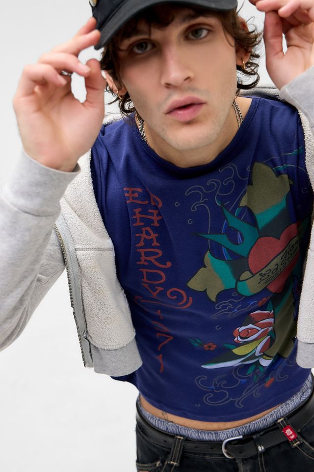 T-shirt Ed Hardy UO Exclusive Cross Slash Neck #4