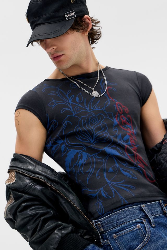 Ed Hardy UO Esclusiva Maglietta Girocollo Rosa Rampicante #4