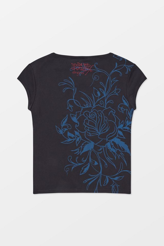 Ed Hardy UO Esclusiva Maglietta Girocollo Rosa Rampicante #7