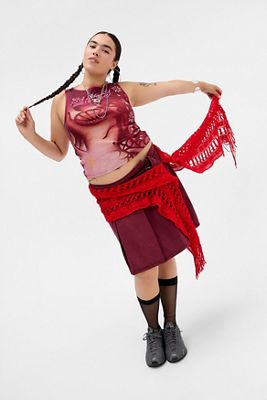 Ed Hardy UO Exklusives Meerjungfrau-Blumen-Trägershirt