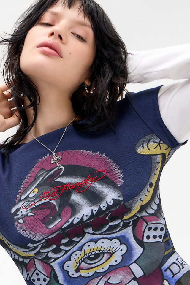 Ed Hardy UO Exclusive Long Sleeve Layer T-Shirt #2