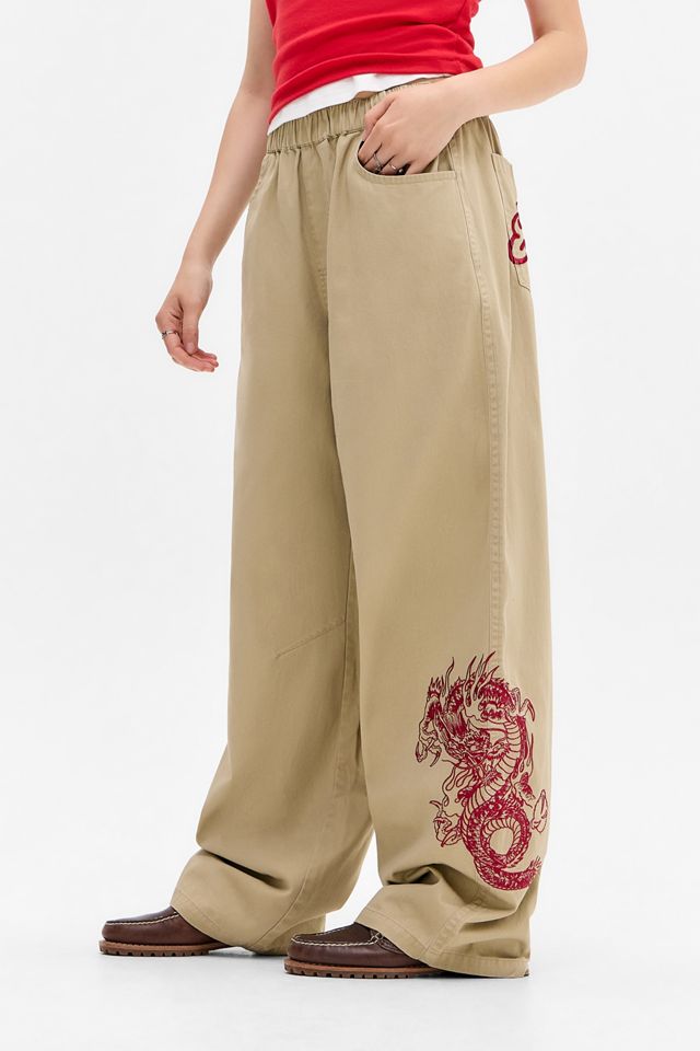 Pantalon large brodé Ed Hardy Exclusivité UO #2