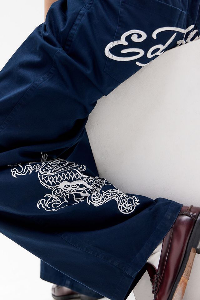 Pantaloni a gamba larga ricamati Ed Hardy Esclusiva UO #3