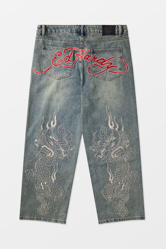 Ed Hardy Jeans Dragon Délavé Exclusivité UO #7