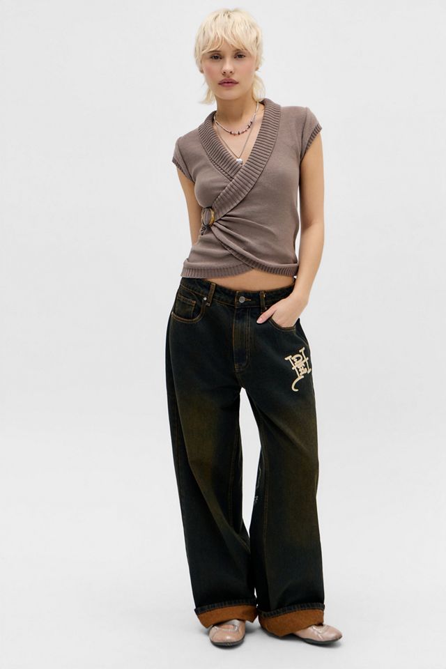Jeans con Drago Ricamato Ed Hardy Esclusiva UO #1