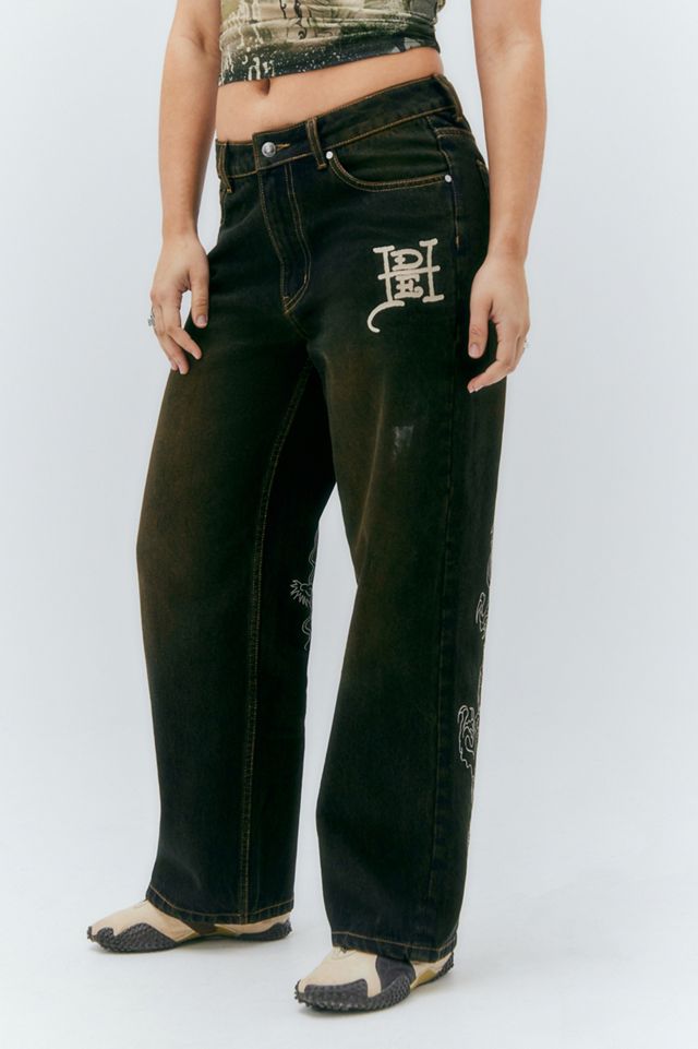 Ed Hardy UO Exklusive Jeans mit Drachenstickerei #2