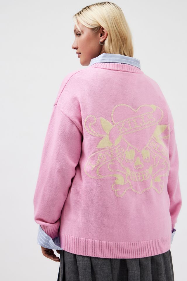 Ed Hardy UO Exclusive Pink Love Jumper #5