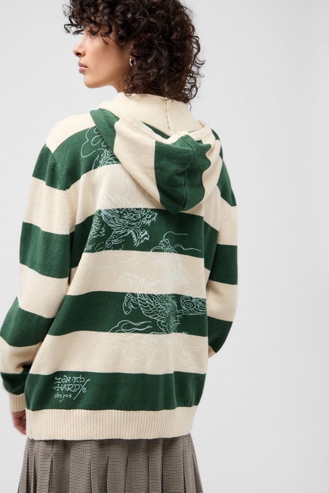 Ed Hardy UO Exclusive Stripe Knit Hoodie #5