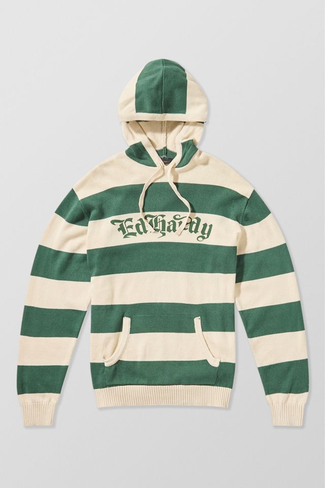 Ed Hardy UO Exclusive Stripe Knit Hoodie #7
