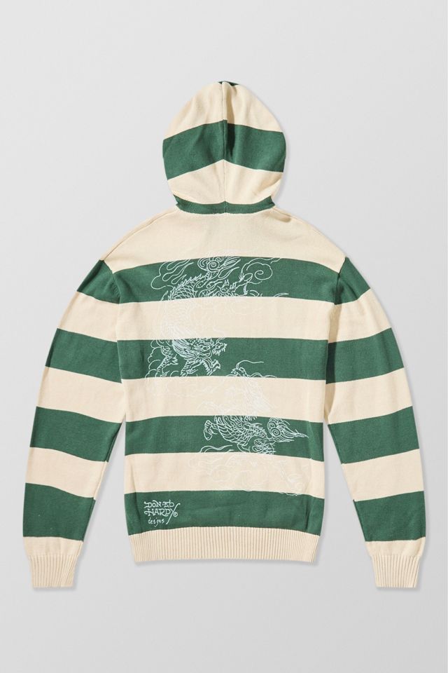Ed Hardy UO Exclusive Stripe Knit Hoodie #8