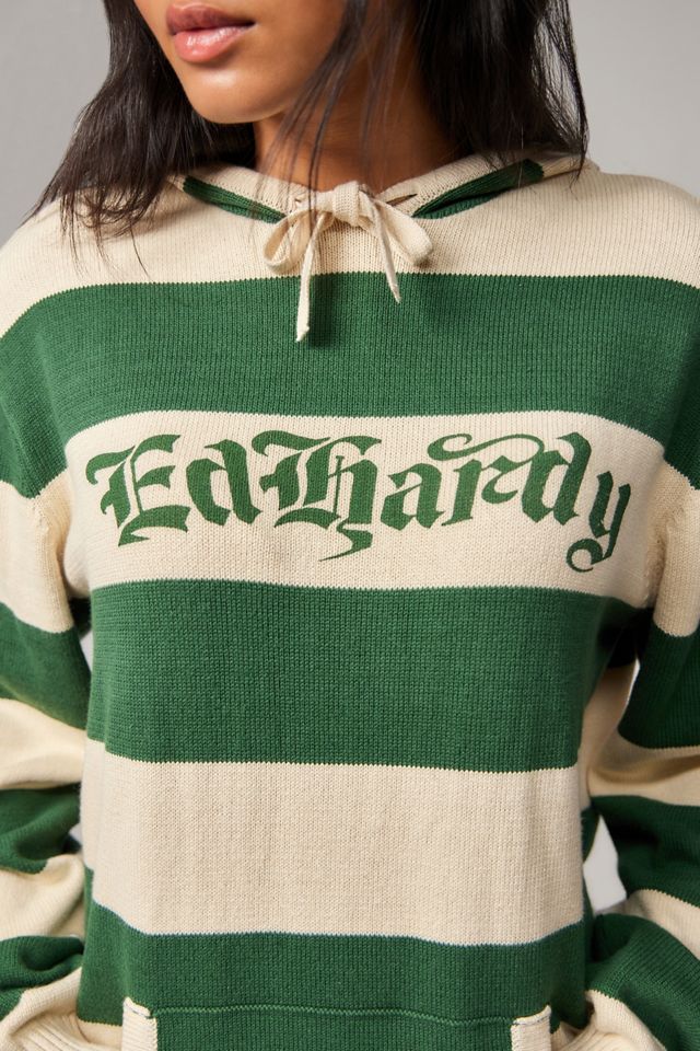 Ed Hardy UO Exclusive Stripe Knit Hoodie #3