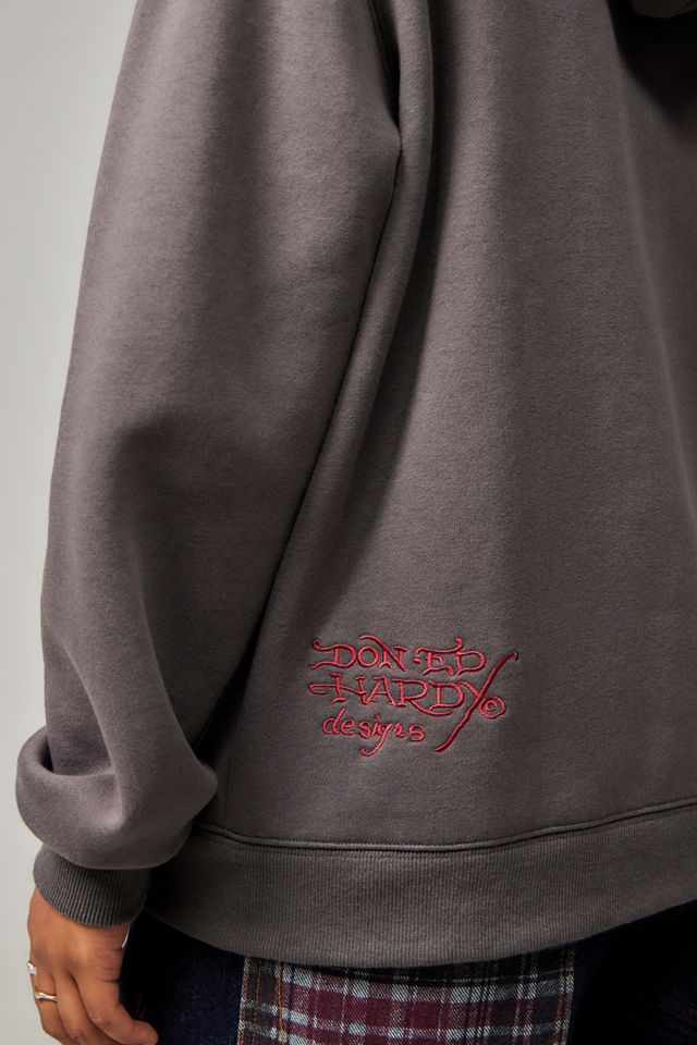 Ed Hardy UO Exclusive Cross Zip-Through Hoodie #4