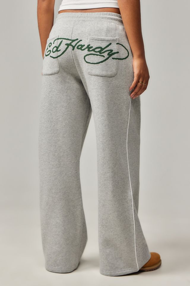 Ed Hardy UO Exclusive Wide Leg Joggers Urban Outfitters UK