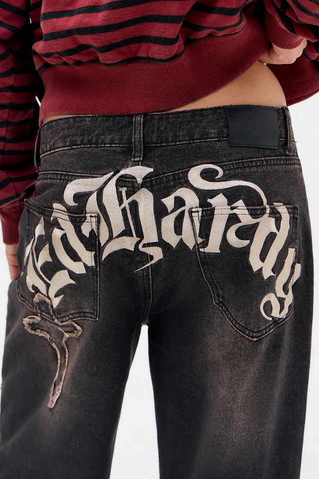 Ed hardy UO Exclusive Embroidered Cross Jeans #1