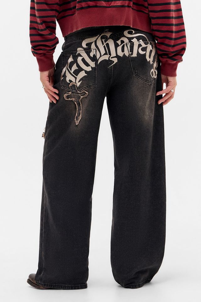Ed hardy UO Exclusive Embroidered Cross Jeans #3
