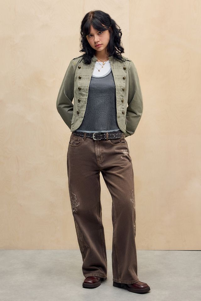 Jeans con Bordado de Dragón Ed Hardy Exclusivos de UO #2