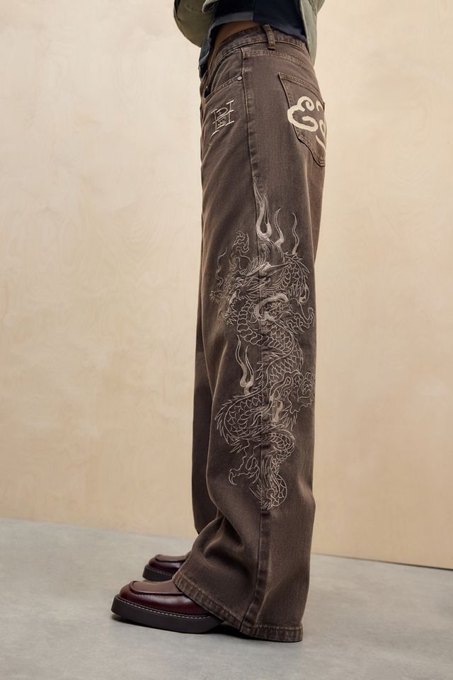 Jeans con Bordado de Dragón Ed Hardy Exclusivos de UO #3