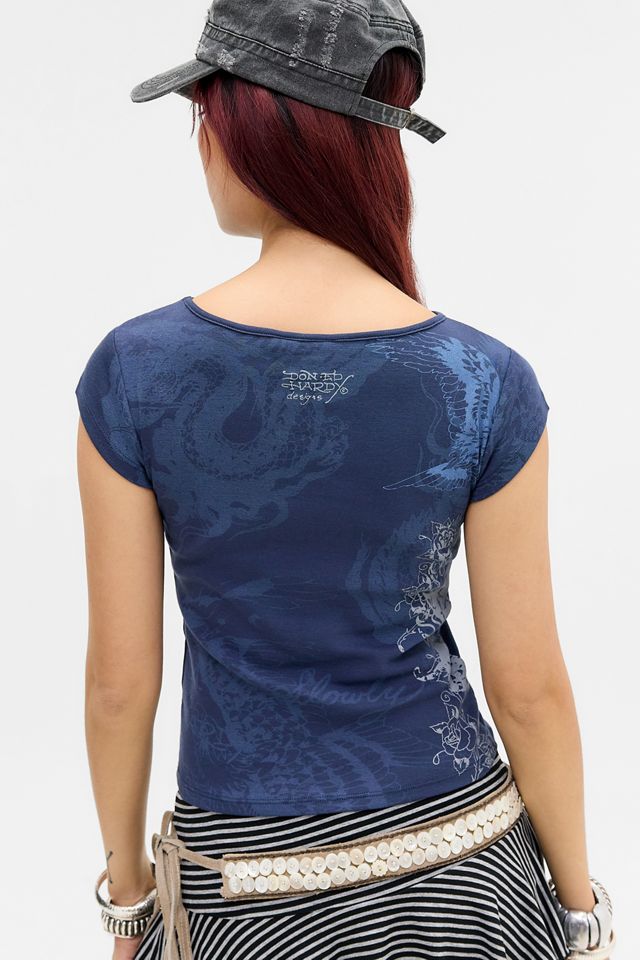 Camiseta Ed Hardy UO Exclusive Serpiente y Calaveras #3