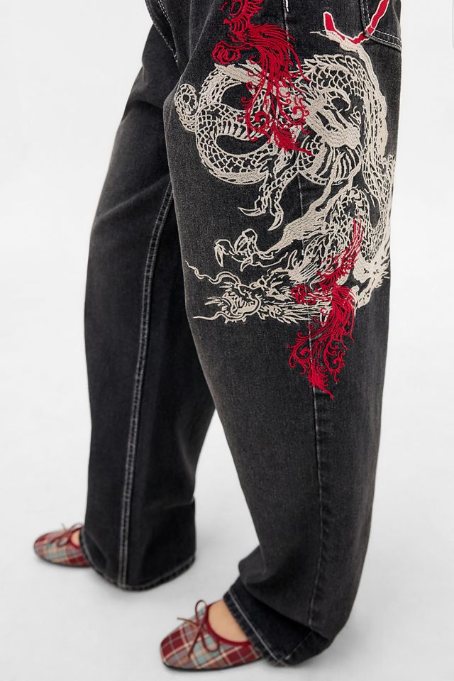Jeans Ed Hardy UO Exclusive Black Dragon #3