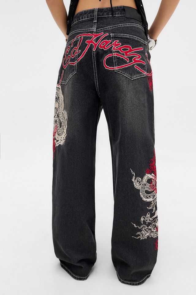 Jeans Ed Hardy UO Exclusive Black Dragon #4