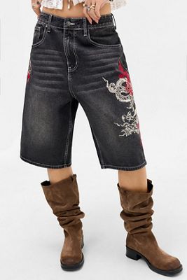 Short en jean Dragon Ed Hardy Exclusivité UO