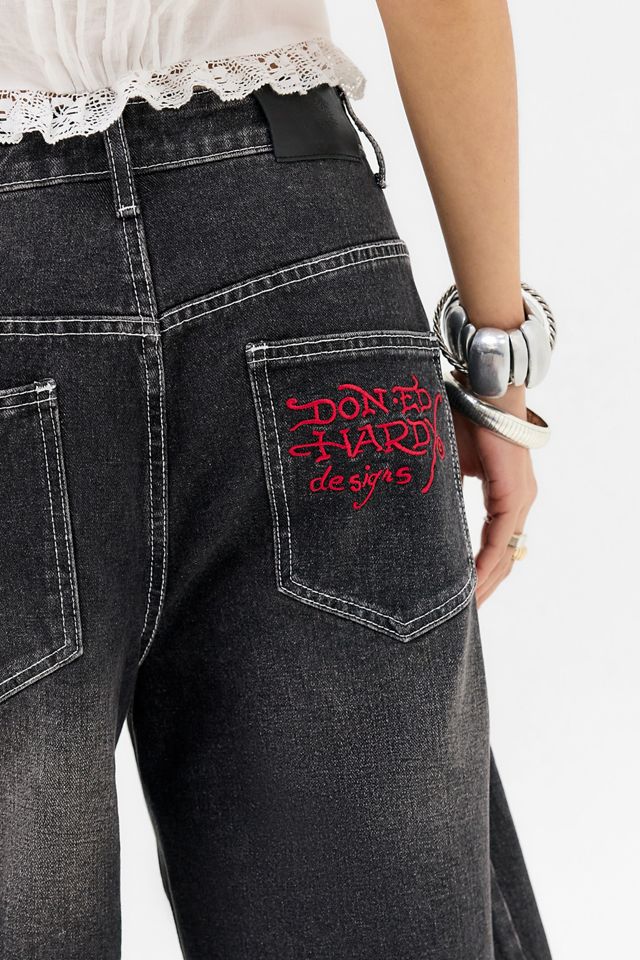 Pantalones Cortos de Mezclilla con Dragón Exclusivos de UO de Ed Hardy #2