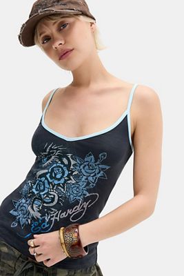 Camiseta sin Mangas Diamond Rose Ed Hardy Exclusiva de UO