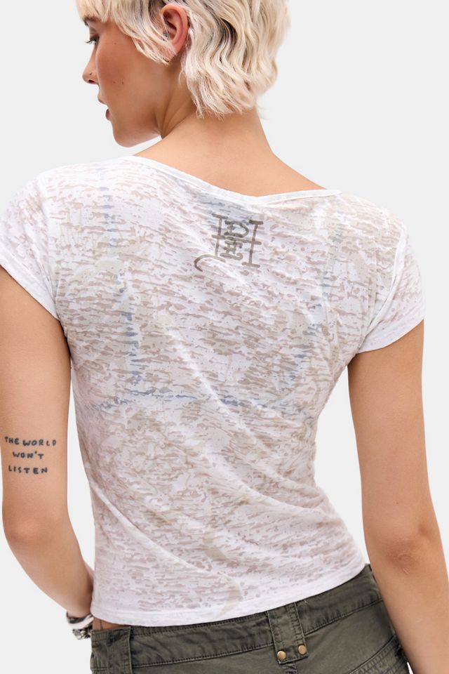 Ed Hardy UO Exclusive Panther Slash Neck Tee #3