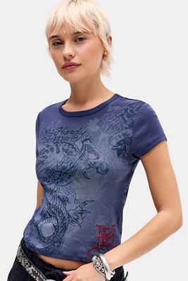 T-shirt Ed Hardy UO Exclusive Soaring Bird Bay