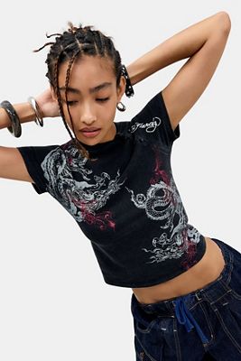 Ed Hardy UO Exklusives Battle Dragon Baby-T-Shirt