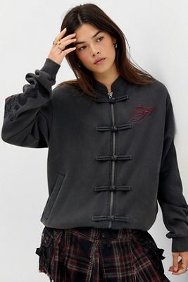 Felpa con Zip Qipao Ed Hardy